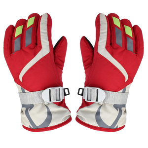 Guantes de esquí para hombre, transpirables, guantes de cuero para Snowboard, forro polar cálido, antideslizante, PU, Palma, correa de muñeca ajustable, Ideal para esquiar - Product Image 6