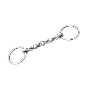 Horse Snaffle Dee Bit Acero inoxidable Dee Ring Cheeks Sin ganchos Equitación Ecuestre Loose Ring Bit OEM ODM Servicio - Product Image 2