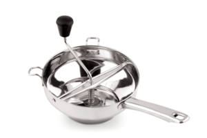 Moulin à nourriture manuel en acier inoxydable / Passoire à nourriture rotative avec manivelle (Fabricant de purée de légumes et de fruits) - Product Image 3