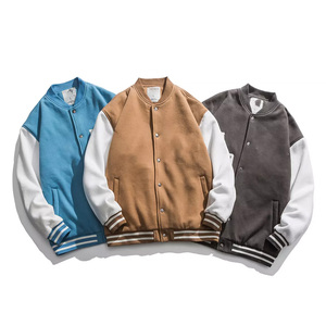 2024 New Arrival Customizable Bomber <b>Jacket</b> Personalized Logo Embroidered Patches Stand Collar Winter <b>Men's</b> - Product Image 6