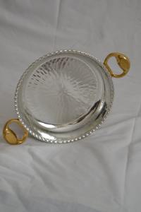 Juego de 3 Cazuelas de Cobre Grabadas de Lujo con Asas de Latón, Ideales para Servir Curry, Arroz y Comidas Indias, Provenientes de la India - Product Image 4