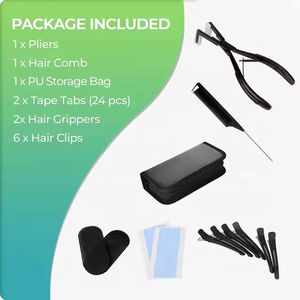 Kit d'outils d'installation d'extensions de cheveux, équipement professionnel pour salon, accessoires d'application de cheveux humains - Product Image 5