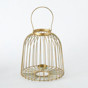 Vente en gros de bougeoirs décoratifs pour la maison en bois lanternes bocaux à bougies filaires en métal pour les décorations de Noël et du Ramadan - Product Image 5