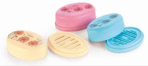 Porte-savon ovale simple en plastique, multicolores, qualité supérieure, pour la maison, l'hôtel, le bureau, la salle de bain, multi-usages, fabriqué en Inde - Product Image 2