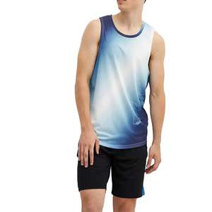 Vêtements de musculation pour hommes lâche Fitness débardeur impression personnalisée côté ouvert gilet de sport Gym grande taille orienting débardeur - Product Image 1