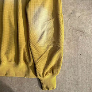 Sweat-shirts à capuche pour homme personnalisés, printemps 2025, effet délavé vintage, 100% coton, fermeture éclair, lavage à l'acide, gaufré, thermique, effet usé, sweat-shirt personnalisé - Product Image 2