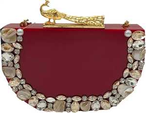 Nouveau sac à main moderne Mini pochette en résine pour la fête à la maison mariage disponible à un prix abordable de l'Inde - Product Image 1