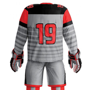 Uniforme de Hockey sobre Hielo de Moda de Última Llegada y Buena Calidad para Nombre de Equipo Personalizado, Uniforme de Hockey sobre Hielo para Adultos 100% Poliéster - Product Image 5
