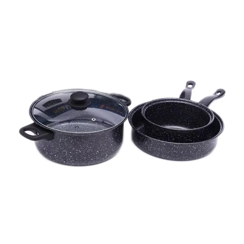 Non Stick Cookware Set Steel Cooking Pots Stainless Granite Cast Iron 13 Pieces Pot Ceramic Pans Non Stick Cookware Set