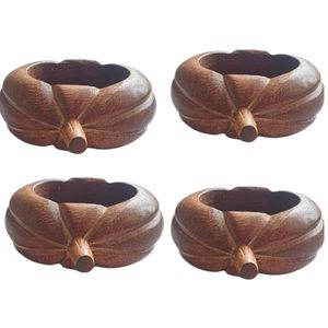 Anillos de Servilleta de Madera Ecológicos y Sostenibles, Diseño Moderno, Opción de Logotipo Personalizado, Decoración de Mesa para Bodas, Fiestas y Eventos, Disponibles en Stock - Product Image 2