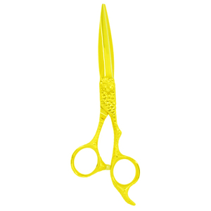 Tijeras de salón de belleza de calidad superior, tijeras de corte de pelo de peluquero de Color dorado completo hechas con reposapiés fijo - Product Image 4