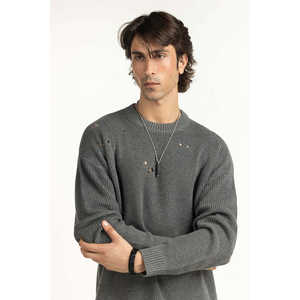 Cardigan décontracté et élégant pour garçons, coupe classique, manches longues, avec logo imprimé, boutons, motif cachemire imprimé, collection printemps - Product Image 3