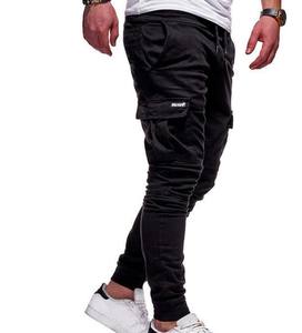Pantalones cargo para hombre, pantalones largos con múltiples bolsillos de talla grande para hombre, pantalones lápiz al por mayor de fábrica a la moda, pantalones de algodón de calidad para hombre - Product Image 3
