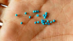 อัญมณีสีฟ้าเทอร์ควอยส์ Arizona cabochons 1mm สีฟ้าครามแท้ - Product Image 6