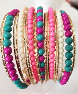 Hecho a mano 2024 elegante Retro étnico Floral Funky patrón semilla cuentas aro compromiso bodas fiestas Joyería exclusiva regalo mujeres - Product Image 4