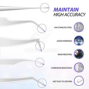 Vente chaude Pinces à cils sans pointe en fibre Fabriquées au Pakistan Pinces à cils sans pointe en fibre personnalisées pour femmes - Product Image 5