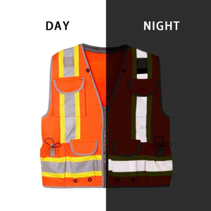 Chaleco de Seguridad Reflectante y Transpirable de Alta Visibilidad para Trabajadores de la Construcción, Personalizado para Hombre, Ropa de Seguridad de Alta Visibilidad, Diseño OEM - Product Image 5