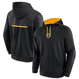 Sweat à capuche de hockey sur glace personnalisé, 100% polyester polaire, avec nom du joueur et logo personnalisé de l'équipe, logo personnalisé sublimé, OEM accepté - Product Image 1