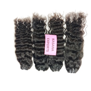 Extensiones de cabello humano de paquete vietnamita de procesamiento químico doble máquina India cruda de tejido profundo suelto de Color Natural para mujer - Product Image 3
