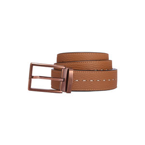 Ceinture en cuir décontractée pour homme GENTS GARB avec boucle en alliage crâne/carré/serpent personnalisable - Product Image 4