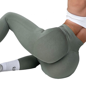 2026 Customized Recycled Water Bottle <b>Spandex</b> High Waist Eco Friendly Leggings Yoga Pants Gym Leggings - Product Image 1