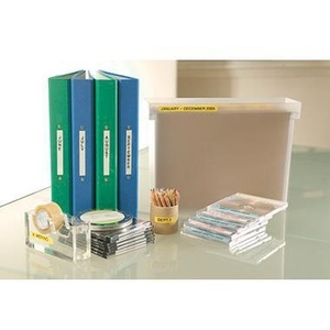 9mm X 8m Yellow/<b>Black</b> Label Tape for Office Use-Brother P-touch TZe-621 - Product Image 4