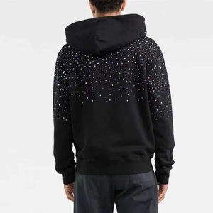Sweats à capuche d'hiver en strass pour hommes 100% coton léger de bonne qualité nouveau respirant et séchage rapide - Product Image 4