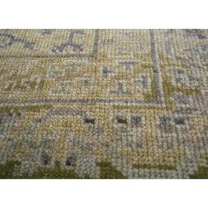 พรมขนสัตว์ถักมือวิสกายา โกลด์ ดีไซน์เรขาคณิตคลาสสิกสำหรับห้องนั่งเล่นวัยรุ่น รูปทรงสี่เหลี่ยมผืนผ้า รุ่น-LCA-31 (CS-01) - Product Image 3