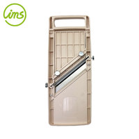 Fabriqué à Taïwan, râpe à légumes manuelle en acier inoxydable de grande taille, mandoline avec 3 lames métalliques interchangeables, ensemble de 5 pièces