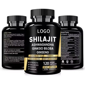 Thảo dược shilajit tăng cường sức mạnh tinh khiết shilajit bổ sung Ashwagandha shilajit chiết xuất viên nang - Product Image 2