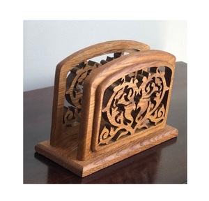 Servilletero de madera de gran calidad, servilletero de diseño único para Resorts en casa, Decoración de mesa de café, servilletero - Product Image 1