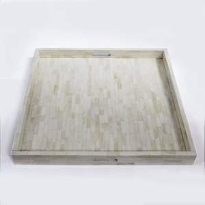 Plateau en bois de luxe fait à la main taille personnalisée plateau de service en incrustation d'os de haute qualité prix d'usine direct décoratif nourriture pour la maison - Product Image 1