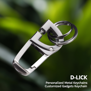 Portachiavi in Metallo Personalizzati D-CLICK, Gadget Personalizzabili - Product Image 3