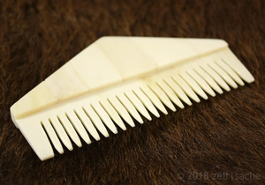 หวีทำมือจากกระดูกควายธรรมชาติ เป็นมิตรกับสิ่งแวดล้อม ขัดเงาด้วยมือ สำหรับดูแลเส้นผมและเคราของผู้ชาย กำลังลดราคา - Product Image 4