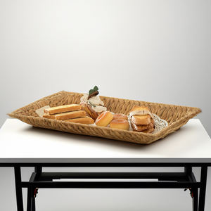 Plateaux de service du Vietnam en rotin naturel fait à la main avec cadre en bambou durable pour intérieurs d'hôtel et de restaurant-SS2022 - Product Image 3