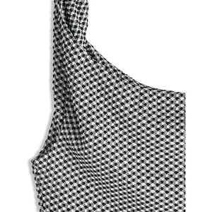 Vestido de cintura imperio para mujer, estilo formal de oficina, con volantes y fruncido, de spandex sólido, talla XL, con forro ligero. - Product Image 6