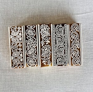 Timbre en bois à motif floral |   Blocs d'impression indiens, Art bohème |   Impression sur bloc indien sculptée à la main - Product Image 2