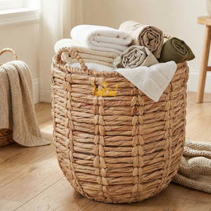 Cesta de Almacenamiento de Jacinto de Agua a Precio Económico, Cesta Organizadora Tejida a Mano Natural, Almacenamiento de Ropa Hecho por KingCraftViet - Product Image 5