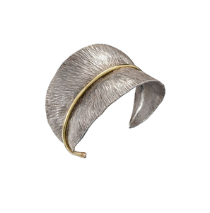 2010 Argentina brass mixed metal cuff gemstone jewelry for women minimalist Party adjustable open <b>copper</b> <b>bangle</b> cuff Jewelry - Product Image 2