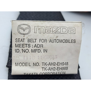 CINTURÓN DE SEGURIDAD DELANTERO IZQUIERDO MAZDA 6 Serie 3 Sedan TKAH2EH948 SHY1 (12>) - Product Image 4