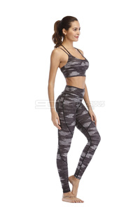 Conjunto Deportivo para Mujer, Leggings de Cintura Alta sin Costuras, Leggings Levanta Glúteos con Sujetador Deportivo a Juego - Product Image 4