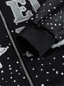 Conjunto Deportivo de Felpa Francesa de Algodón de Primera Calidad con Pedrería y Bordado Desgastado, 500 GSM, Fabricante OEM - Product Image 3