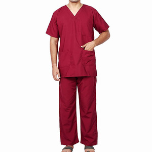 Cómodos trajes médicos con pantalones de cintura ajustable de tela de punto de fácil ajuste y conjuntos de uniformes superiores suaves y transpirables - Product Image 5