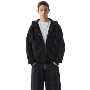 Sweat-shirt à fermeture éclair personnalisé de haute qualité pour hommes avec capuche disponible en plusieurs couleurs et tailles pour une tenue décontractée en hiver - Product Image 2