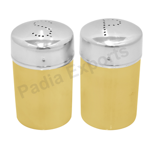 Ensemble de deux ustensiles de cuisine haut de gamme en acier inoxydable pour herbes et épices, avec salières et poivrières manuelles, compatibles lave-vaisselle et four - Product Image 3