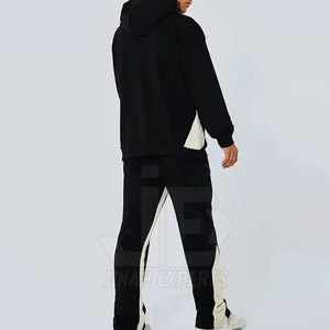 Nouveau Style utilisation en plein air hommes pantalons empilés meilleure qualité couleur unie hommes pantalons droits incurvé rayé vente pantalons de survêtement homme pantalon - Product Image 4