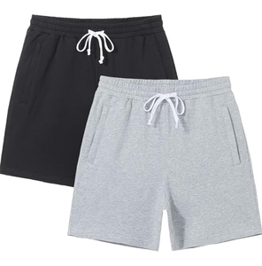 Shorts de Playa Unisex de Algodón Sólido, Ligeros, de Secado Rápido, Transpirables, Ecológicos, con Cintura Ajustable con Cordón - Product Image 1