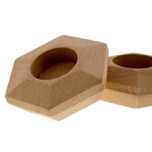 Custom Handmade Wooden Tea Light <b>Candle</b> Holder Farmhouse Style <b>Candle</b> Holder Eco-Friendly Acacia Wood <b>Large</b> Size for Rustic - Product Image 4