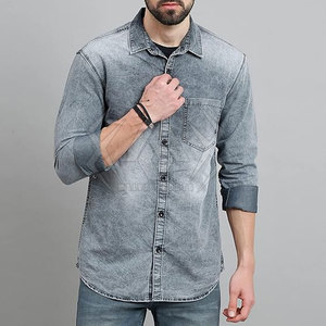 เสื้อยีนส์ลำลองของผู้ชายเสื้อยีนส์แบบกำหนดขนาดได้เองเสื้อยีนส์คุณภาพสูงสำหรับผู้ชาย - Product Image 2