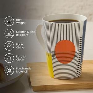 Taza de Cerámica Moderna Hecha a Mano Ecológica con Tapa para Té, Café y Chocolate Caliente Diario - Diseño Elegante al Mejor Precio - Product Image 5